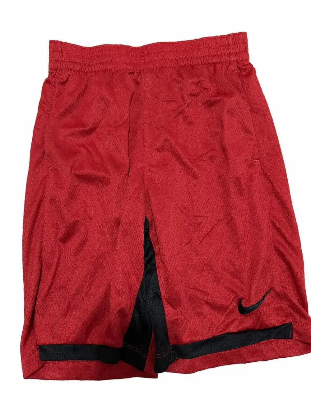 Nike Boys Dri-FIT Red Gym Athletic Basketball Shorts L